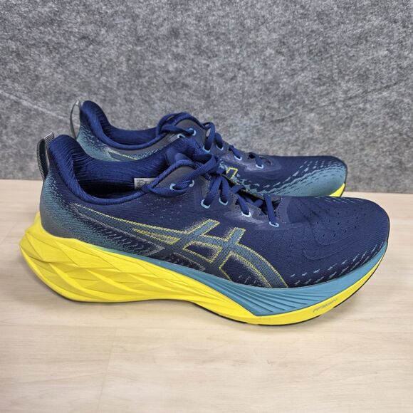 ASICS Other - Asics NovaBlast 4 FF BLAST Blue Yellow Road Running Marathon Shoes Men Size 11.5